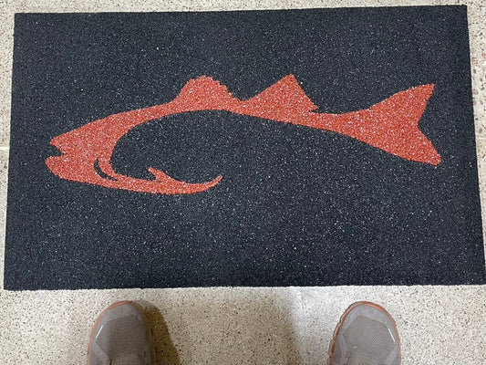 18x30 Custom Door Mat Redfish