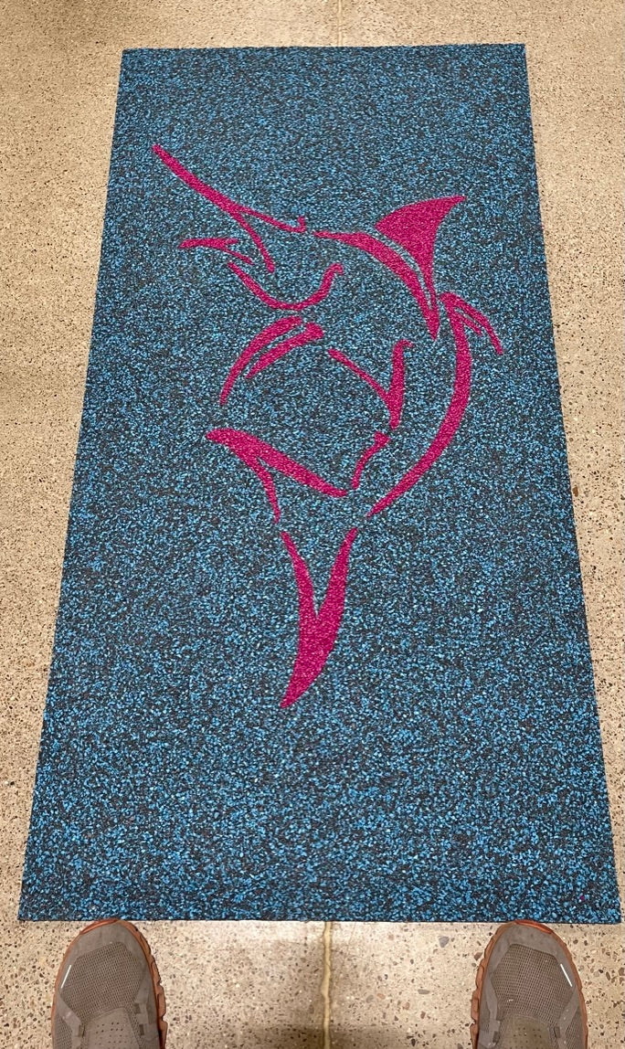 24x46 Custom Door Mat Marlin